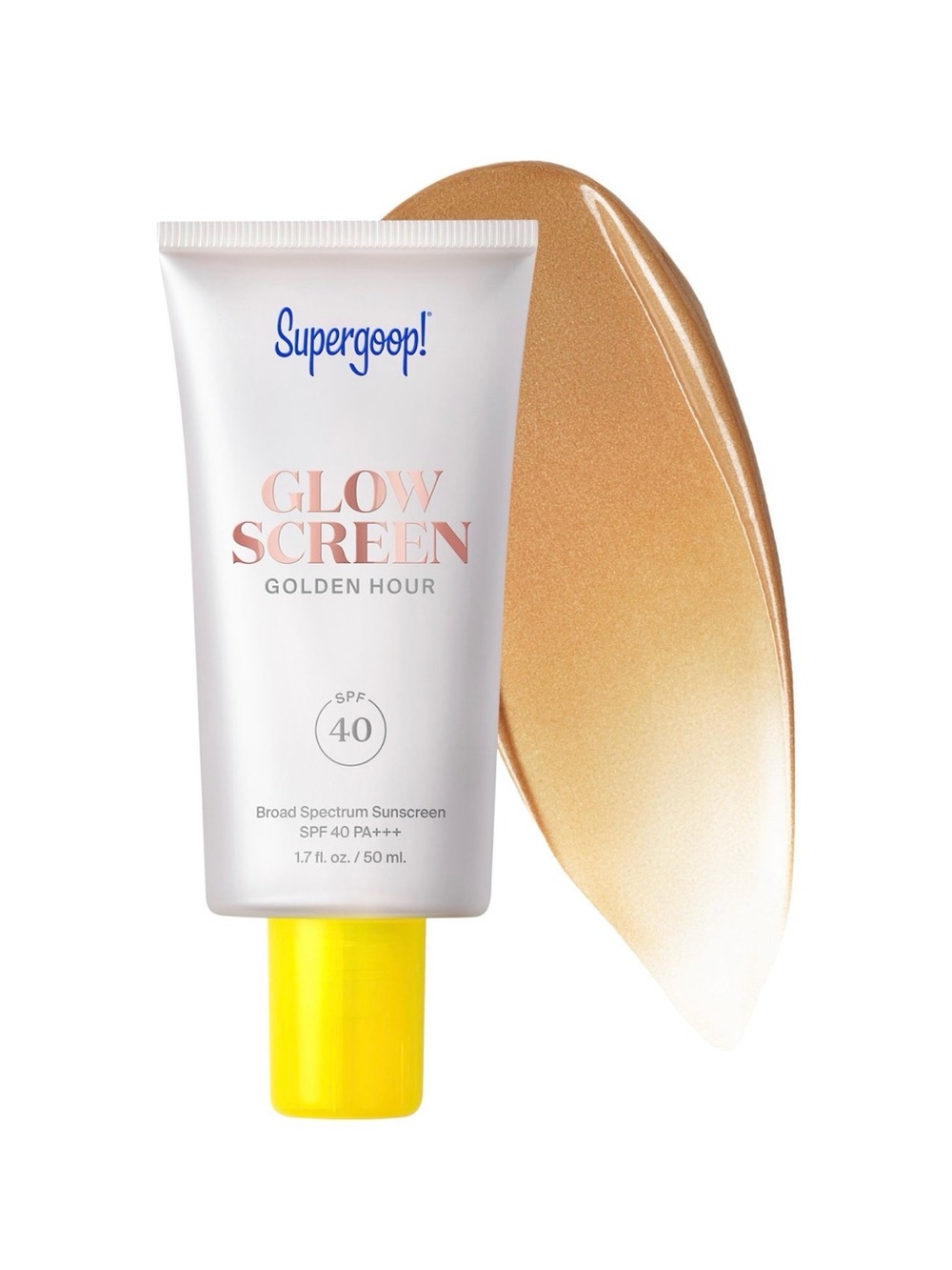 Supergoop! Glow Screen Golden Hour SPF 40 - Radiant Bronze-Toned Sunscreen Prime